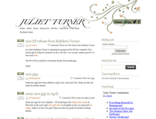 Tablet Screenshot of julietturner.com